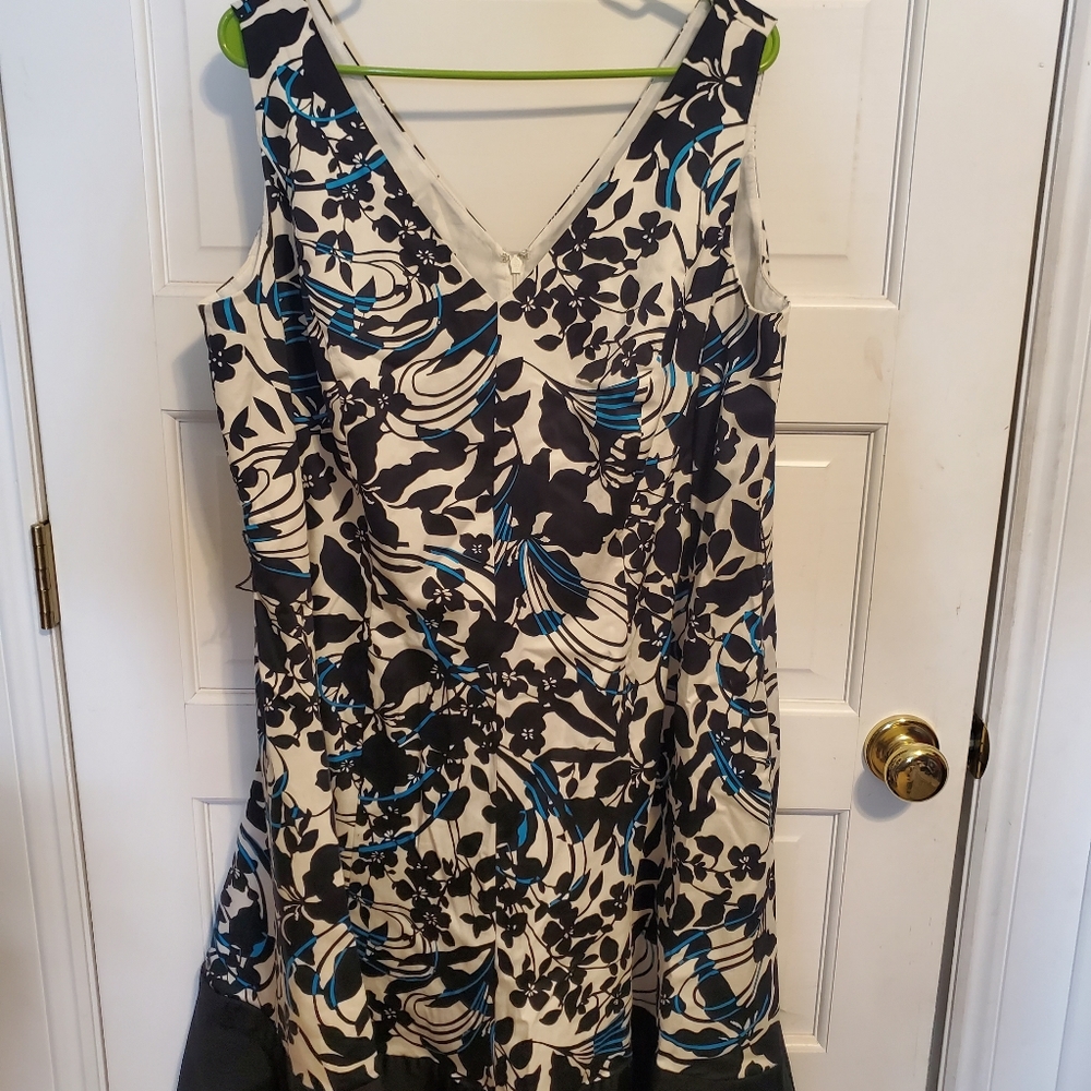 Multi-colored floral print dress by Jones Wear